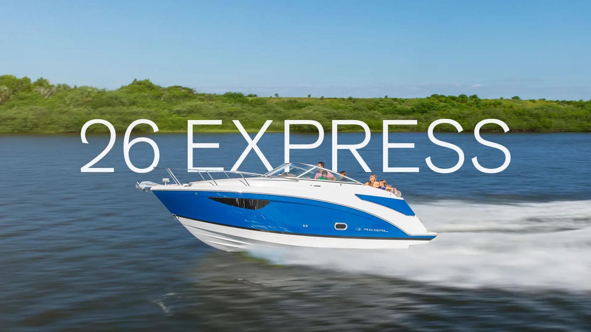 Regal 26 Express underway