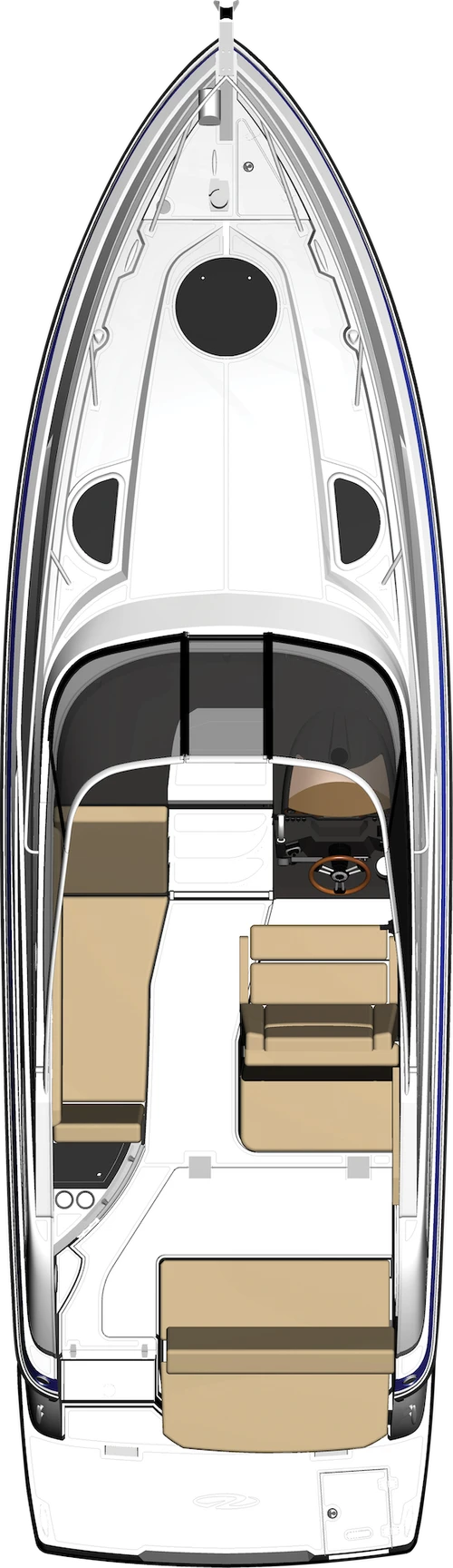28 Express deck plan