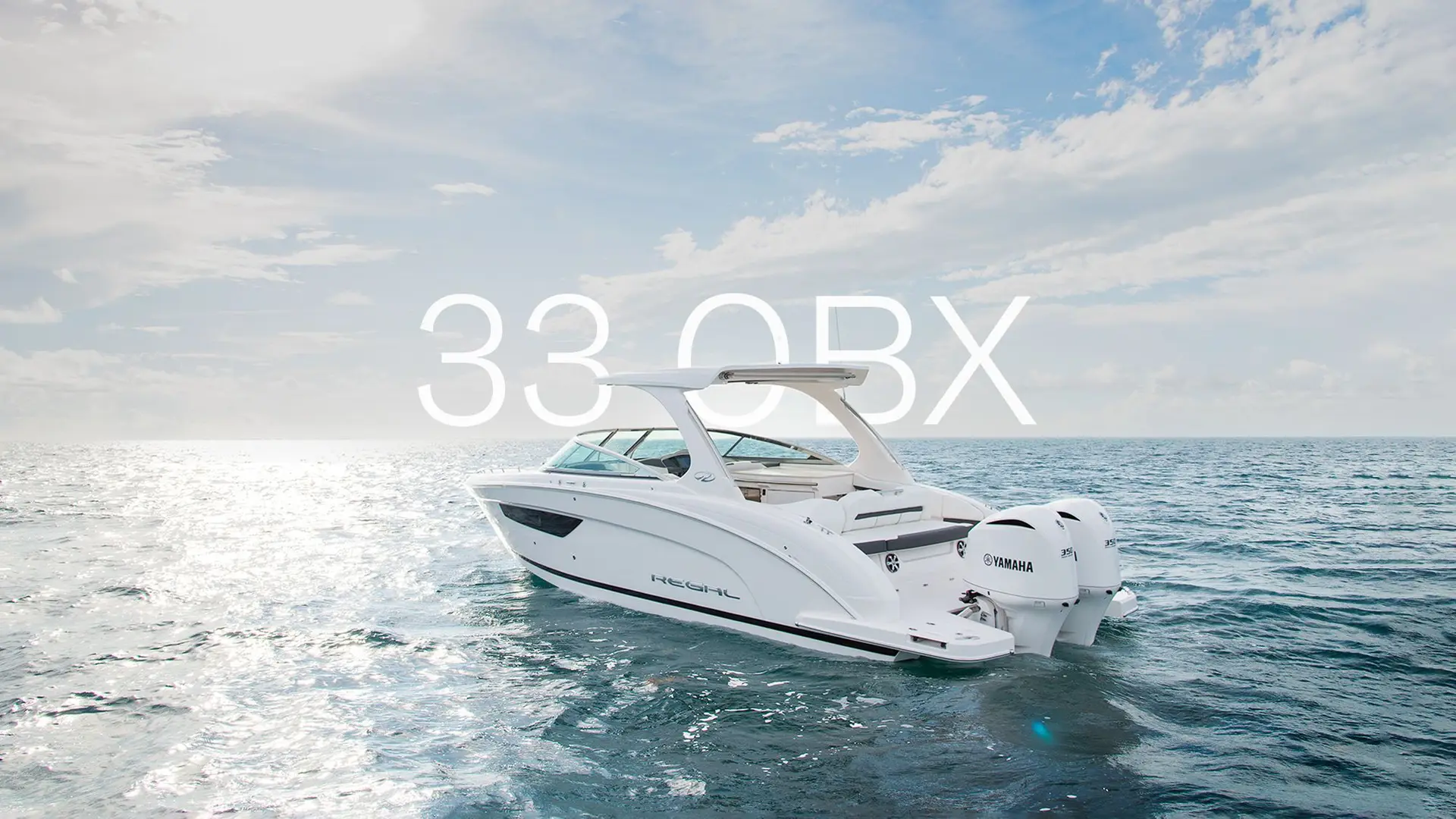 Regal 33 OBX underway
