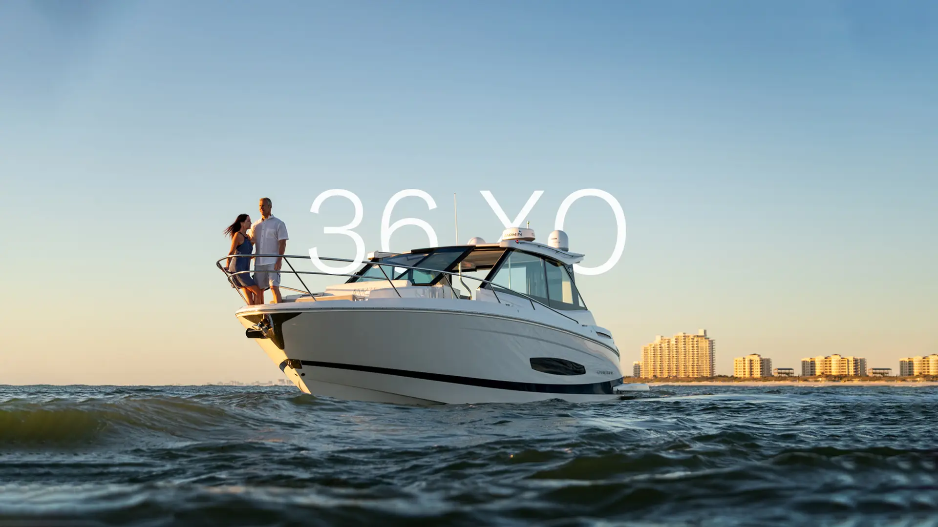 Regal 36 XO underway