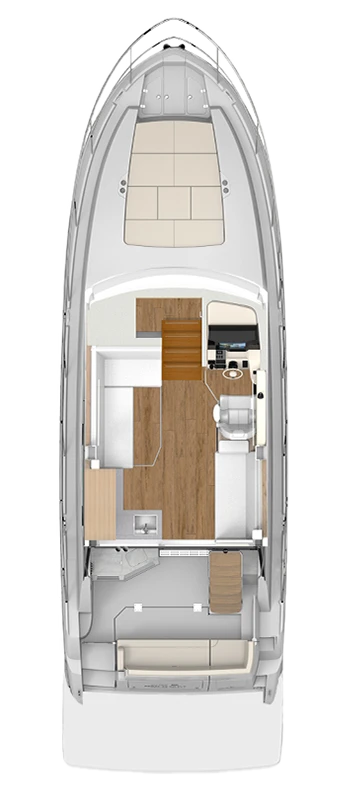 38 FLY deck plan