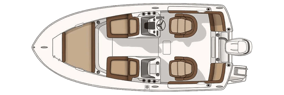 195 Sport Dorado deck plan