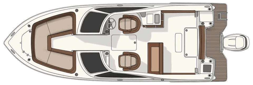 240 Dorado deck plan